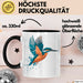 Eisvogel Vogel Tasse Geschenk Lustige Geschenkidee Spruch Schwarz Trendation