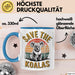 Koala Tierliebhaber Tasse Geschenk Lustige Geschenkidee Spruch Rettet Die Koalas Blau Trendation