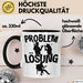 Gitarrist Tasse Geschenk für Gitarrenspieler Männer Geschenkidee Problem und Lösung Gitarre Schwarz Trendation