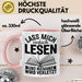Leseratte Tasse Geschenk Lass Mich Einfach Lesen Und Niemand Wird Verletzt Bücher Rosa Trendation