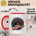 Auto Fan Tasse Geschenkidee Vollgas Schrauber Spruch Geschenkidee Lustig Rot Trendation