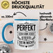 Steffi Tasse Geschenk Perfekt Sein Kann Jeder Geschenkidee Geburtstag Blau Trendation