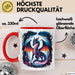 Fantasy Liebhaber Tasse Geschenkidee für Mythologie Fans Rot Trendation