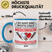 Medizinischer Assistent Arzt Tasse Geschenk Lustige Geschenkidee Spruch So Sieht Eine Richtig Coole Medizinische Fachangestellte Aus Blau Trendation