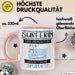 Surferin Und Prinzessin Tasse Geschenk Für Eine Surferin Geburtstag Was Ist Deine Superkraft Rosa Trendation