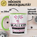 Malerin Weil Es Keinen Schöneren Beruf Gibt Tasse Geschenk für Eine Malerin Lustig Grün Trendation