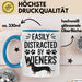 Dackel Tasse Geschenk Easily Distracted By Wieners Geschenkidee Hund Lustig Blau Trendation