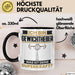 Gewichtheber Tasse Geschenk für Gewichtheber Geburtstag Lustiger Spruch Kaffee-Becher Was Ist Deine Superkraft Schwarz Trendation