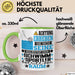 Schwimmsportler Geschenk Tasse Lustiger Spruch Erheben Sie Sich Der Schwimmsportler Betritt den Raum Grün Trendation