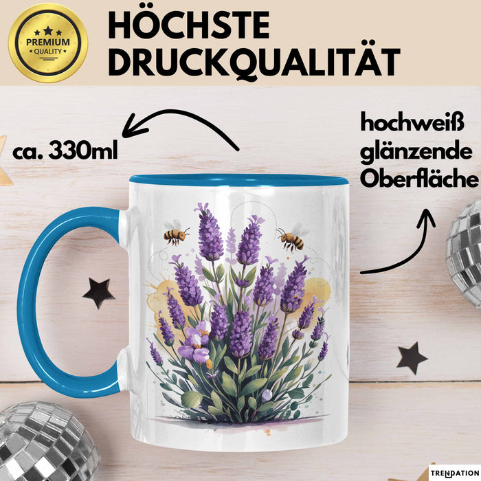 Gärtner Tasse Geschenkidee für Pflanzenliebhaber Spruch Blau Trendation