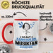 Musikfan Geschenk Tasse So Gut Kann Nur Ein Musikfan Aussehen Geschenkidee Kaffee-Becher Rot Trendation
