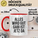 Gabi Tasse Geschenk Alles Ist Gut Gabi Ist Jetz Da Geschenkidee Becher mit Name Rot Trendation