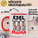 Esel Mama Tasse Geschenk Lustige Geschenkidee Spruch Esel Mama Rot Trendation