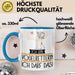 Geschenk für Vogelretterin Tasse Lustige Geschenkidee Geburtstag Ich Bin Vogelretterin Ich Darf Das Blau Trendation