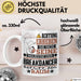Breakdancer Geschenk Tasse Lustiger Spruch Erheben Sie Sich Der Breakdancer Betritt den Raum Weiß Trendation