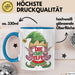Chefin Tasse Geschenk Die Chef Elfe Geschenkidee Zu Weihnachten Für Chefin Kaffee-Becher Blau Trendation