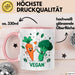 Veganer Tasse Geschenk Lustige Geschenkidee Spruch Für Pflanzliche Ernährung Fans Rosa Trendation