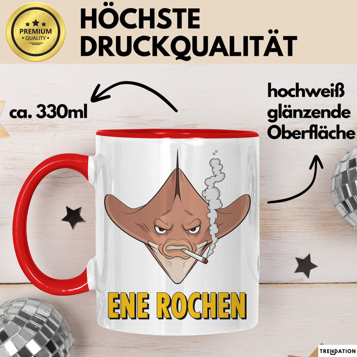 Rochen Humor Tasse Geschenk Ene Rochen Geschenkidee Geburtstag Angler