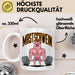 Schweinebauer Schweine Tier Gewichtheben Tasse Geschenk Lustige Geschenkidee Spruch Mastschwein Weiß Trendation
