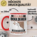 Boulderer Tasse Geschenk für Boulderer Geburtstag Lustiger Spruch Kaffee-Becher Was Ist Deine Superkraft Rot Trendation