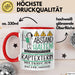 Raptexterin Tasse Geschenk Lustig Abstand Halten Hochleistungs-Raptexterin Mit Drang Zur Perfektion Bei Der Arbeit Rot Trendation