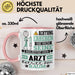 Arzt Geschenk Tasse Lustiger Spruch Erheben Sie Sich Der Arzt Betritt den Raum Rosa Trendation