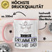 Geschenk für Drummerin Tasse Lustige Geschenkidee Geburtstag Ich Bin Drummerin Ich Darf Das Rosa Trendation
