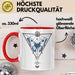 Mystical Tasse Blackcraft Lineart Moon Schmetterling Hexerei Astrologie Tattoo Kaffee-Becher Tarot Rot Trendation