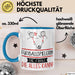 Fußballspielerin Geschenk Tasse Becher Die Frau Die Allen Kann Geschenkidee für eine Fußballspielerin Lustig Blau Trendation