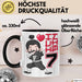 Kinder Tasse Geschenk Ich Bin 7 Ninja Herz Spruch Lustiger Becher Schwarz Trendation