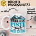 Ski Tasse Geschenk Grafik Wenn Die Piste Ruft Muss Ich Los Becher Weiß Trendation