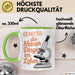 Biologielehrer Unterricht Tasse Geschenk Lustige Geschenkidee Spruch Genieß Die Kleinen Dinge Im Leben Grün Trendation