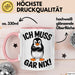 Sarkastischer Pinguin Tasse Geschenk Lustige Geschenkidee Spruch Ich Muss Gar Nix Rosa Trendation