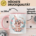 Kaninchen Hase Tierliebhaber Tasse Geschenk Lustige Geschenkidee Spruch Rosa Trendation