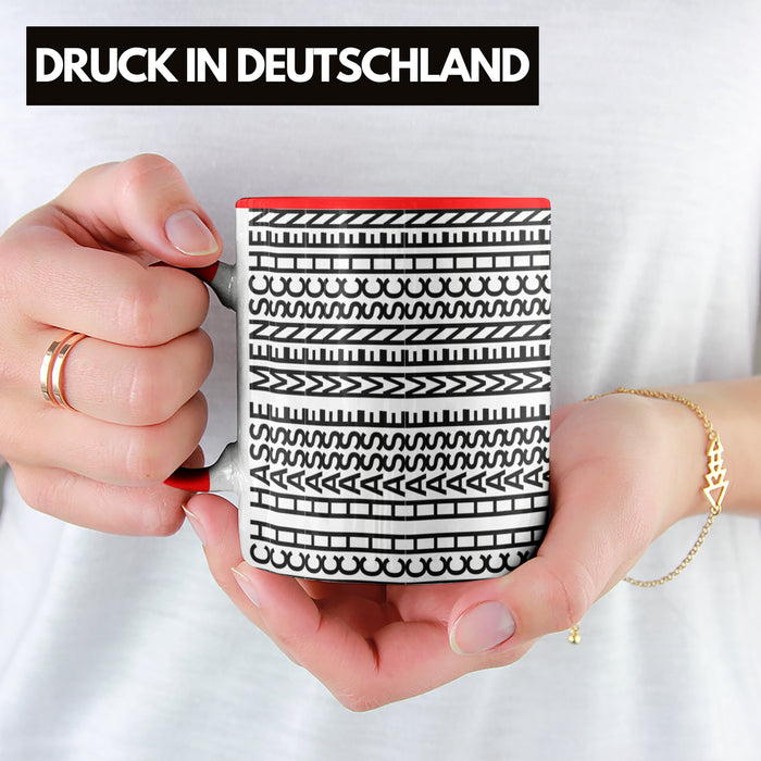 Ich Hasse Menschen Tasse Lustiges Geschenk Allover-Print Quer Lesen Trendation