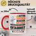 Gitarrist Geschenk Tasse Lustiger Spruch Erheben Sie Sich Der Gitarrist Betritt den Raum Rot Trendation