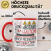 Hiphop-Produzentin Tasse Geschenk Lustig Abstand Halten Hochleistungs-Hiphop-Produzentin Mit Drang Zur Perfektion Bei Der Arbeit Rot Trendation