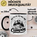 Campen Tasse Geschenk Tasse Camper Geschenkidee Spruch Kaffee-Becher Der Tut Nix Der Will Nur Campen Camping Schwarz Trendation