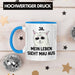 Dank Meme Tasse Katzen Besitzer Wortspiel Ja Mein Leben Sieht Mau Aus Traurige Katze Geschenkidee Blau Trendation