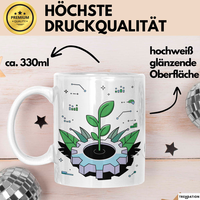 Nachhaltigkeits Berater Tasse Geschenk Lustige Geschenkidee Spruch Für Grüne Berater Weiß Trendation