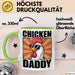 Huhn Tier Bauer Tasse Becher Geschenk Lustige Geschenkidee Spruch Hühnerpapa Grün Trendation
