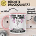 Softballspielerin Tasse Geschenk für Softballspielerin Der Mann Der Alles Kann Geschenkidee zum Geburtstag Rosa Trendation