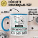 Geschenk für Tierheimmitarbeiterin Tasse Lustige Geschenkidee Geburtstag Ich Bin Tierheimmitarbeiterin Ich Darf Das Blau Trendation
