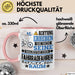 Fahrradfahrer Geschenk Tasse Lustiger Spruch Erheben Sie Sich Der Fahrradfahrer Betritt den Raum Rosa Trendation