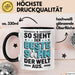 Bester Sohn Kinder Tasse Becher Geschenk Lustige Geschenkidee Spruch So Sieht Der Beste Sohn Der Welt Aus Trendation