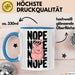 Schweinezüchter Schweine Tier Tasse Becher Geschenk Lustige Geschenkidee Spruch Nö Blau Trendation