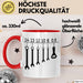 KFZ-Mechaniker Geschenk Tasse Schraubenschlüssel Flaschenöffner Männer Geschenkidee Handwerker Rot Trendation