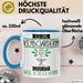 Keyboarderin Tasse Geschenk Ich Bin Keyboarderin Warum Weil Ich Es Kann Geschenkidee Geburtstag Blau Trendation