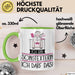 Geschenk für Songtexterin Tasse Lustige Geschenkidee Geburtstag Ich Bin Songtexterin Ich Darf Das Grün Trendation
