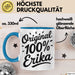 Erika Tasse Geschenk Original 100% Erika Geschenkidee Geburtstag Blau Trendation